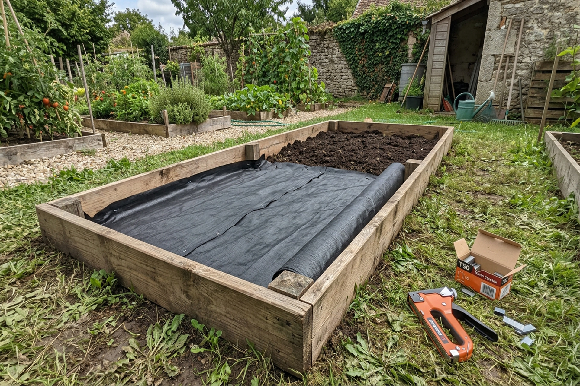 Faut-il une bâche dans un carré potager ?