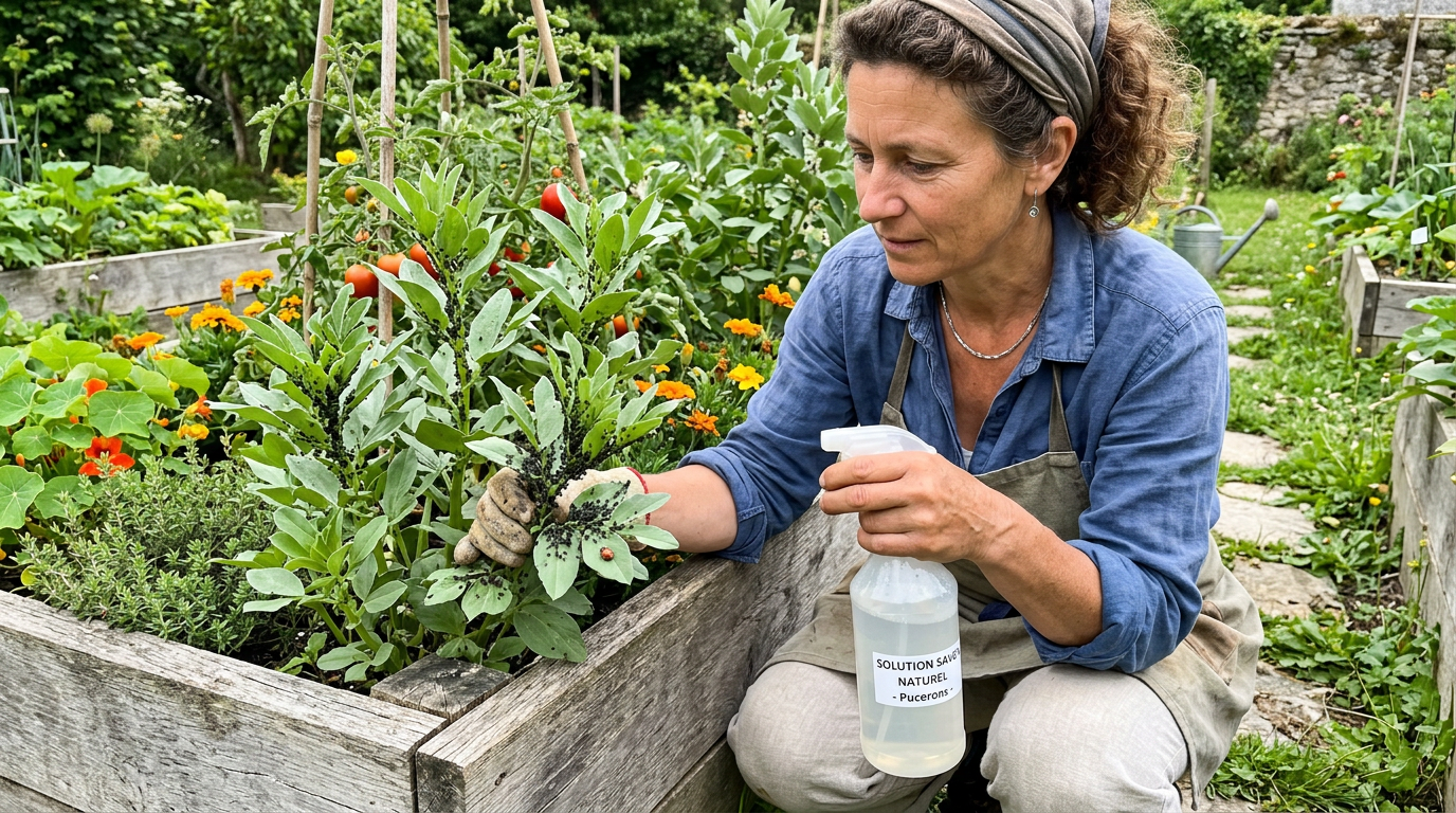 Pucerons au potager : solutions naturelles