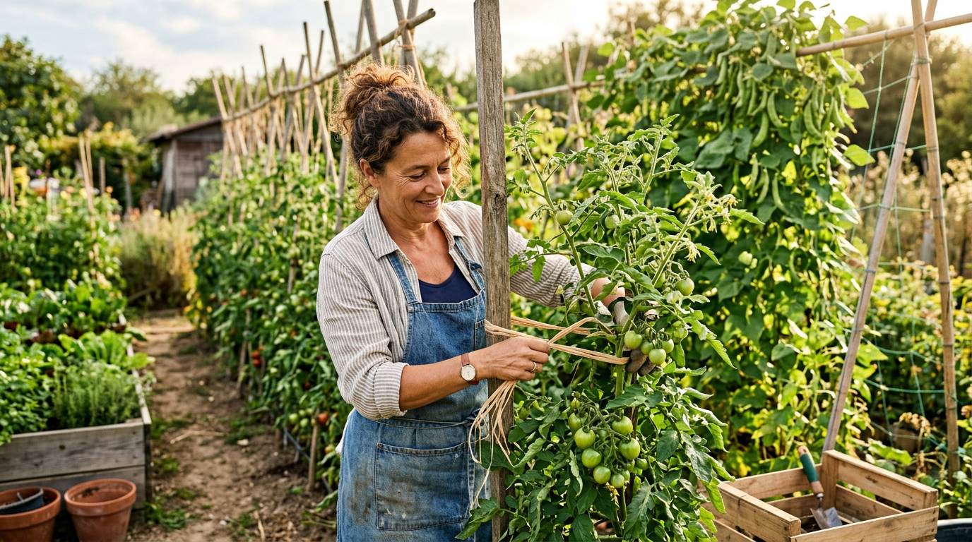 Tuteurer tomates et concombres : comment faire