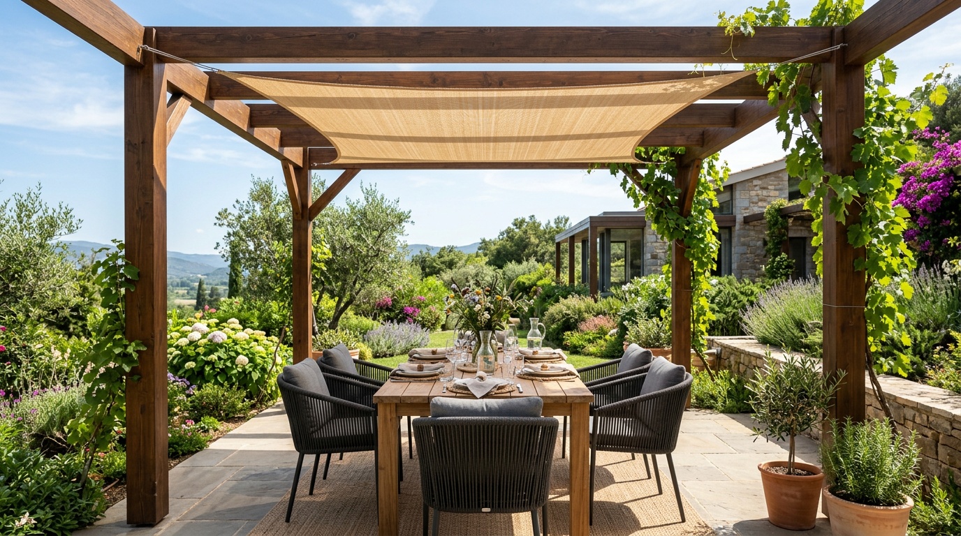 Ombrière de terrasse : les 4 meilleures solutions pour se protéger du soleil
