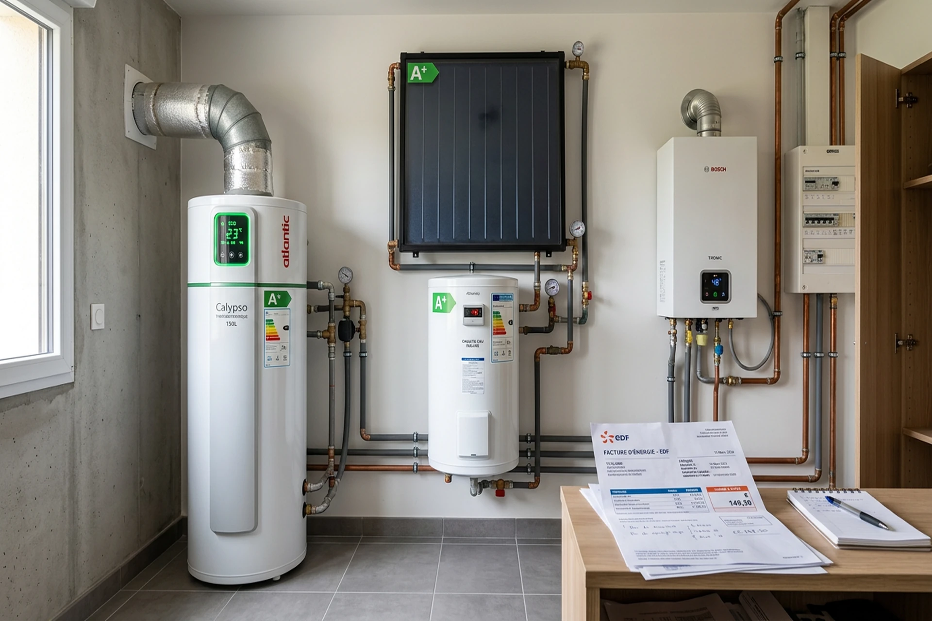 Choisir son chauffe-eau en 2026 : thermodynamique, solaire, instantané – comparatif complet