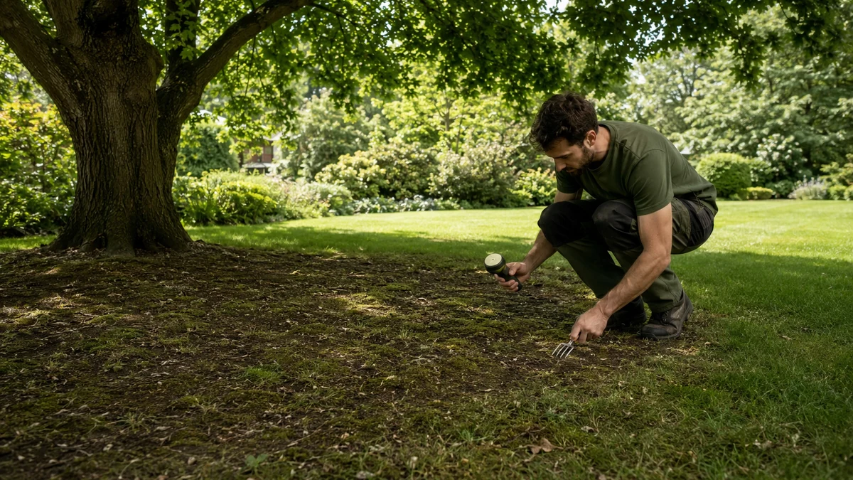 Gazon qui pousse mal à l’ombre : regarnir ou changer de couvre-sol ?