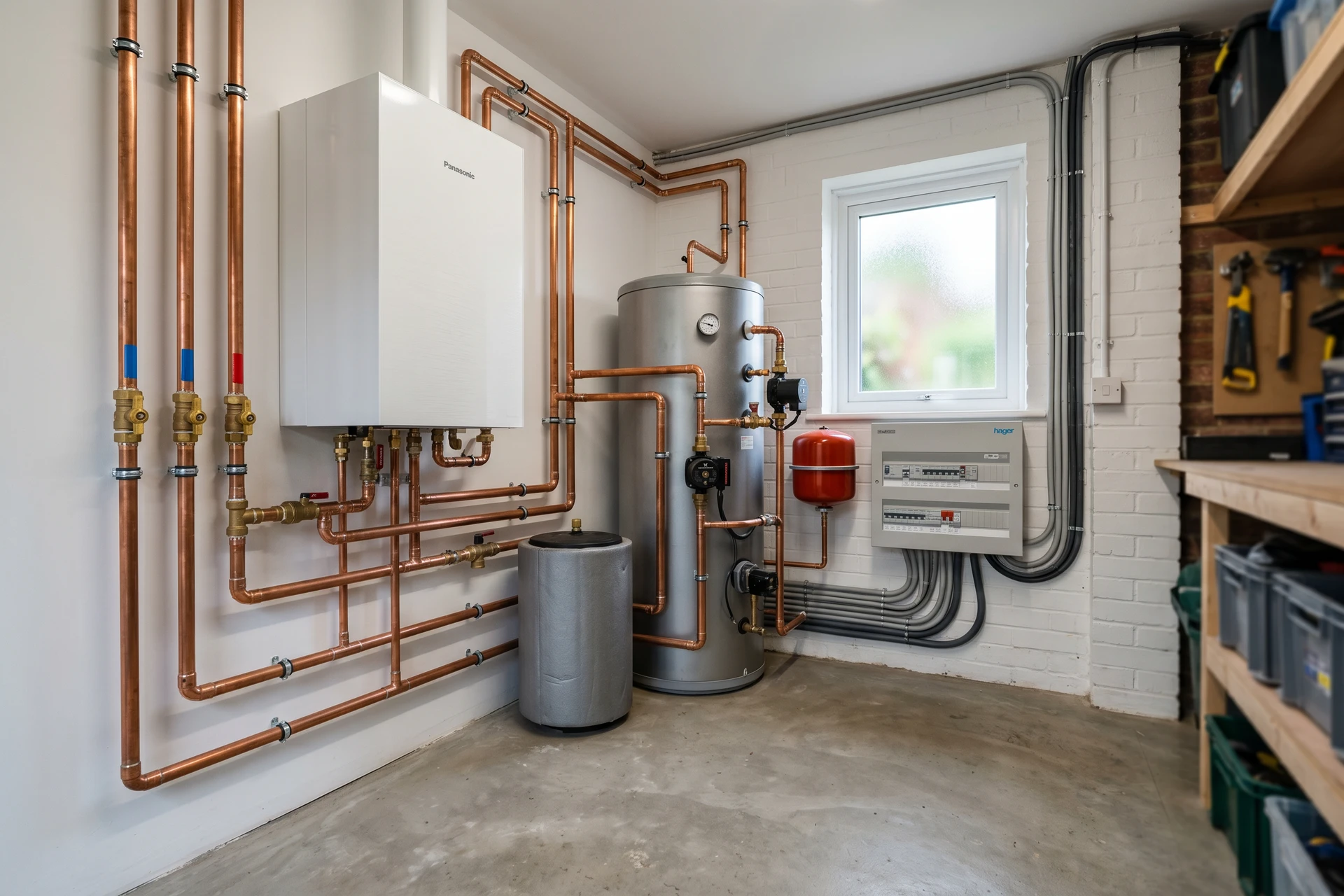 Systeme de chauffage moderne avec pompe a chaleur