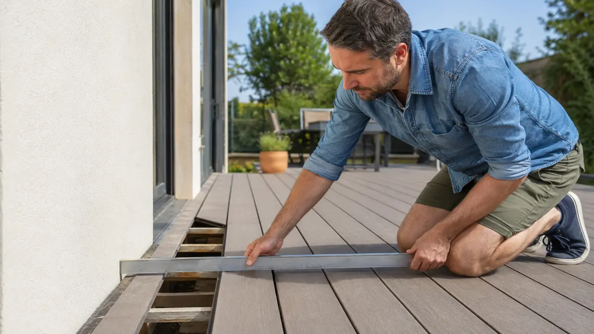 Terrasse composite qui se déforme : causes, contrôles et réparation